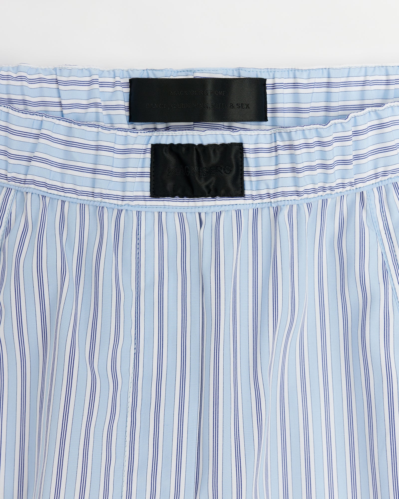 Sugar shorts | Fine white stripe Poplin